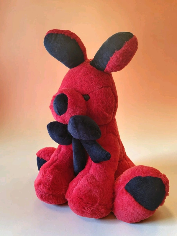 Red Rabbit With Seating Position.
