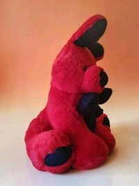 Red Rabbit With Seating Position.