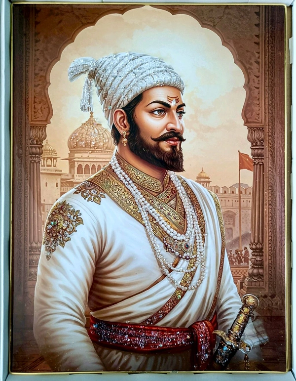 Chatrapati Shivaji Maharaj Crystal Frame