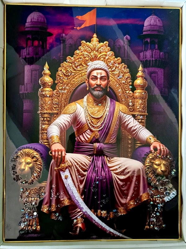 Chatrapati Shivaji Maharaj Crystal Frame