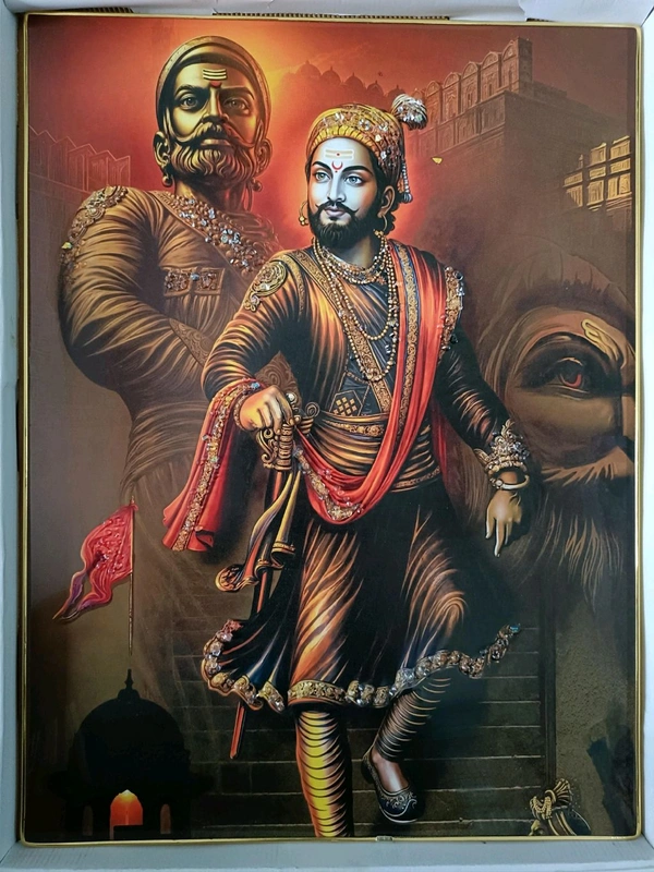 Chatrapati Shivaji Maharaj Crystal Frame