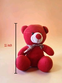 Red Teddy With Muffler.