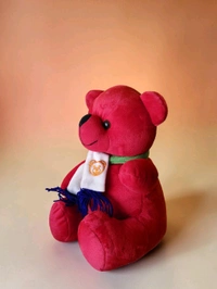 Red Teddy Bear With Muffler.