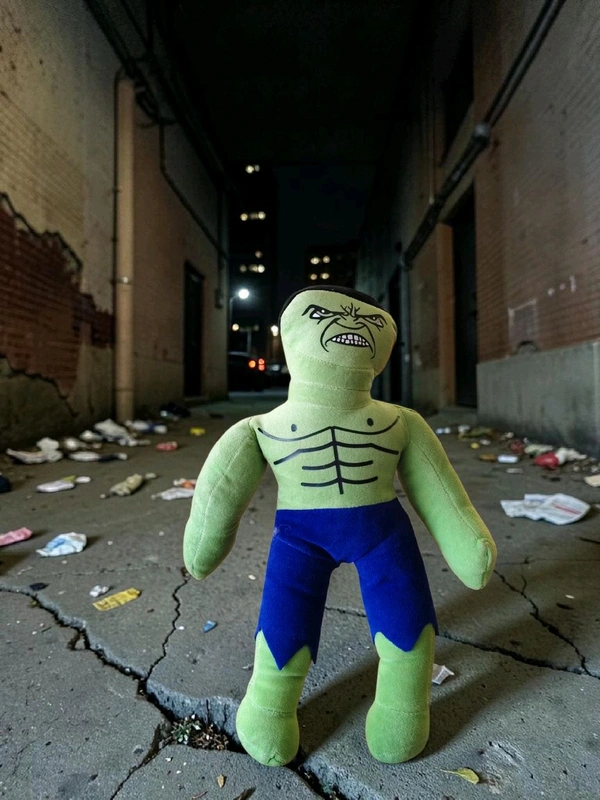 Hulk Cartoon Soft Toy.