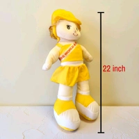Miss World Doll Soft Toy. - yellow