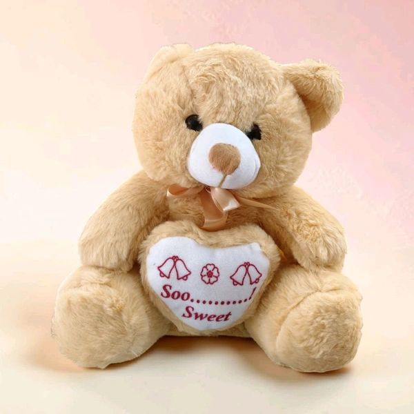 Brown Teddy Bear With Heart.