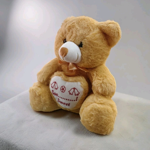 Brown Teddy Bear With Heart.
