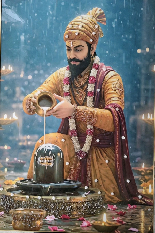 Chatrapati Shivaji Maharaj Crystal Frame 1976