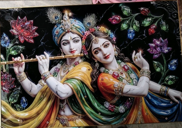 Radha krishna Crystal Frame1983