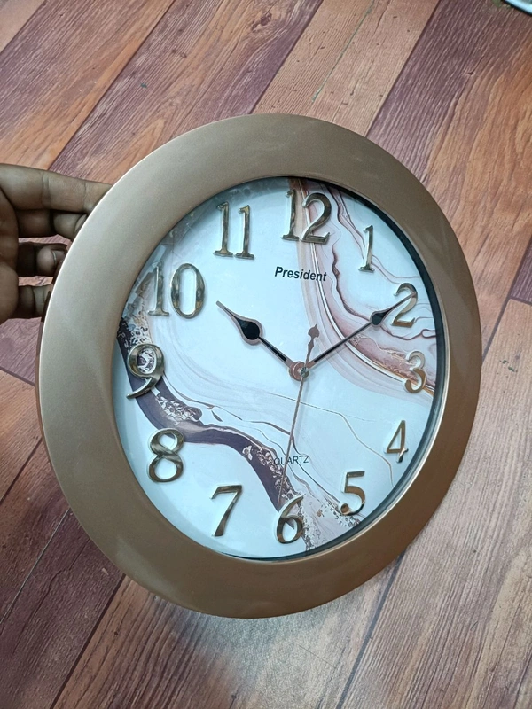 President Wall Clock 5607 Rose Gold 2053