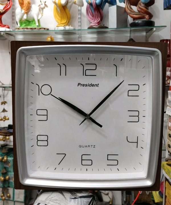 President Wall Clock 4107 Wood Finish -2 2067