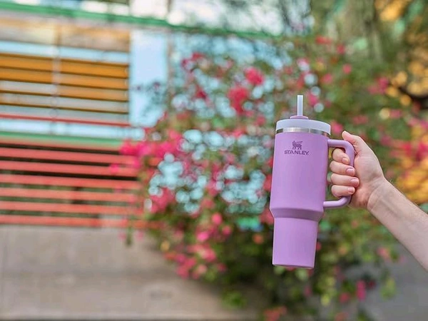 Stanley Quencher H2.0 Tumbler with Handle and Straw 40 oz | Flowstate 3-Position Lid | Cup Holder Compatible for Travel | Insulated Stainless Steel Cup | BPA-Free | Lilac2088