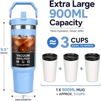 This is likely a black stainless steel vacuum insulated tumbler with a top handle, similar to models from brands like Pick Sip or Star Work.