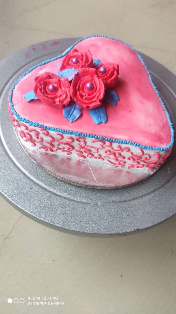 Valentine's Special Heart Shape Cake - Red