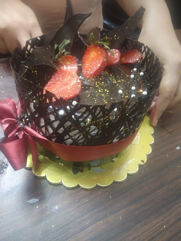 Chocolate Cake With Fruits - Chocolate