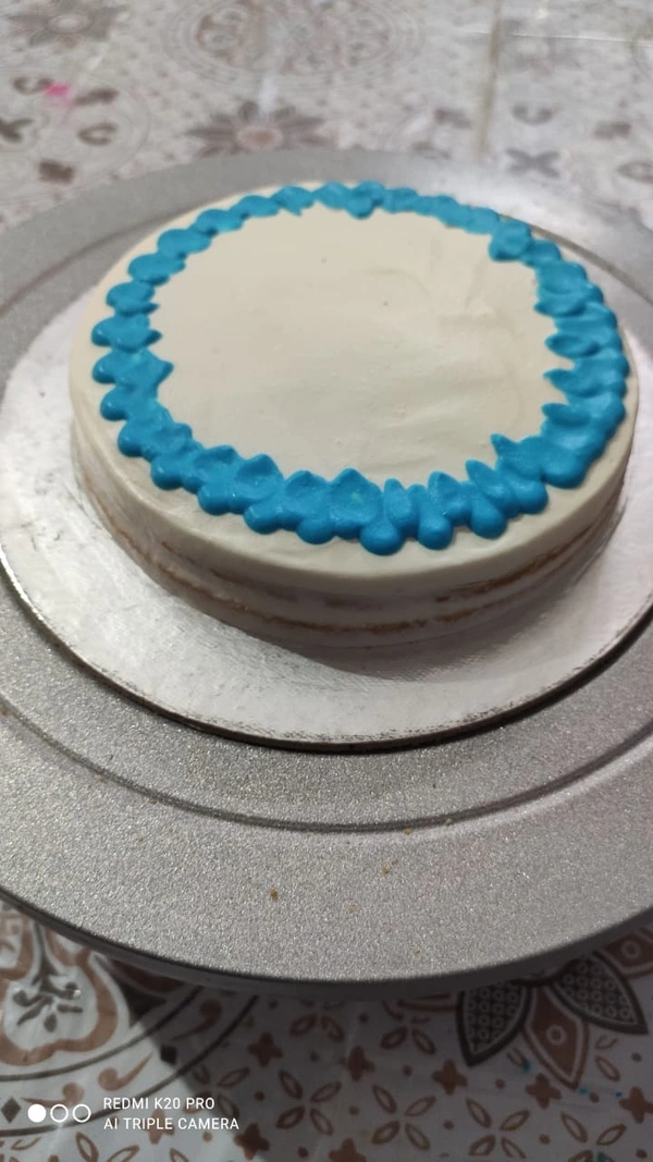 Special Sugar Free Cake - Blue and white.