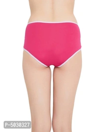 CLOVIA Stylish Pink Cotton Solid Outer Elastic Hipster Panty For Women And Girls* - Pink, XL