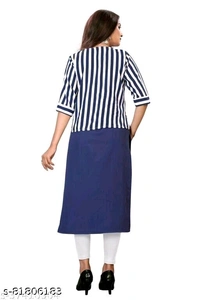 Flirty Casual Printed Crepe Kurti - L, available