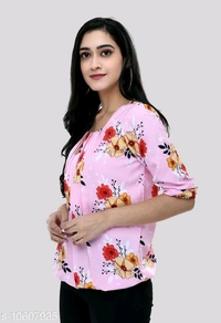 Women's Beautifull Trendy Printed Top - L, available