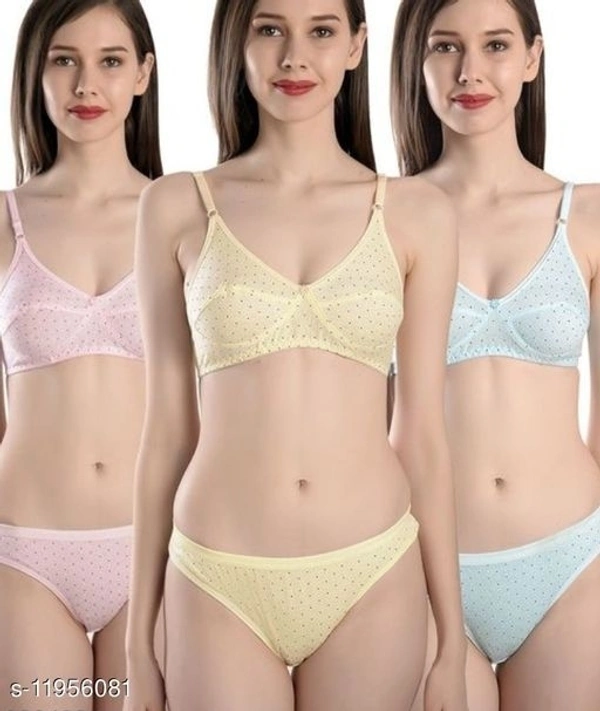 FIMS-Fashion is my style PremiumQuality Lingerie Set- Pack of 3 - 40A, available