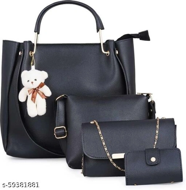 SAGIRON ® Gorgeous Fashionable Women Black Handbags - Available, Free Size