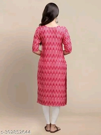 Zig-Zag Printed Kurti For Women