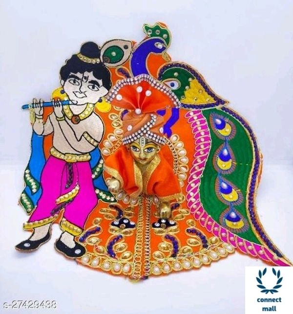 Krishna dress - length, Orange, Fabric