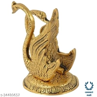 Handicrafted Showpiece - Free Size, Yellow, Metal