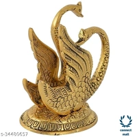 Handicrafted Showpiece - Free Size, Yellow, Metal