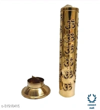 Insence Stick Holder - 28.5cm×10cm×10cm, Yellow, Metal