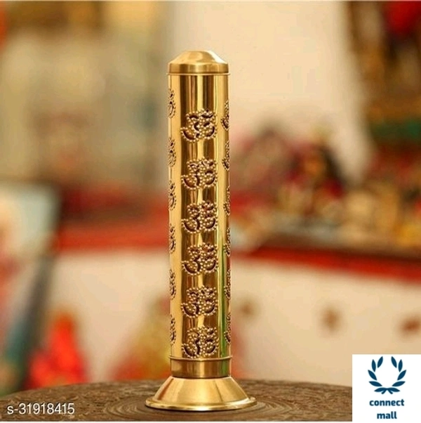 Insence Stick Holder - 28.5cm×10cm×10cm, Yellow, Metal