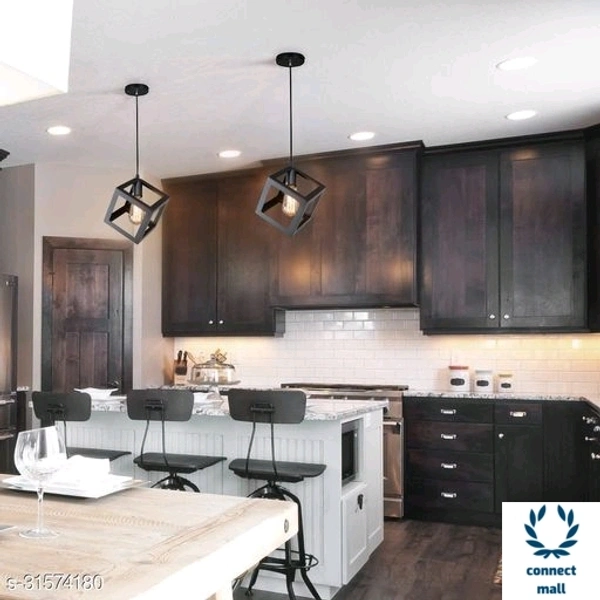 Fancy light lamp - 24 inch× 16 inch × 16 inch, Black, Wood