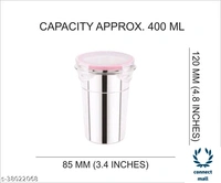 Unique Water Bottle - (B×H )3.5 cm× 3.5 cm, Pink, Steel