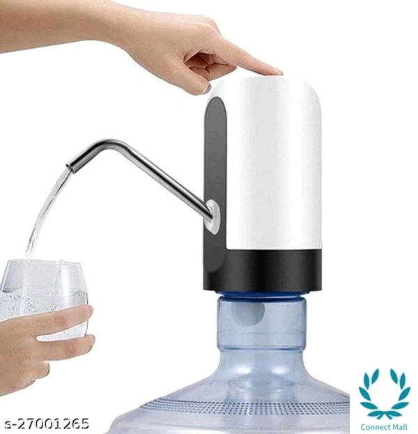 Classy Automatic Water Pump Portable Switch Dispenser - Free, Black & White Combination, Plastic
