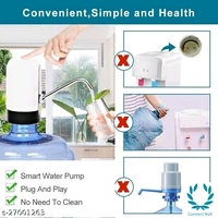 Classy Automatic Water Pump Portable Switch Dispenser - Free, Black & White Combination, Plastic