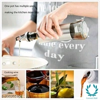 Stainless Steel With Glass Oil Dispenser