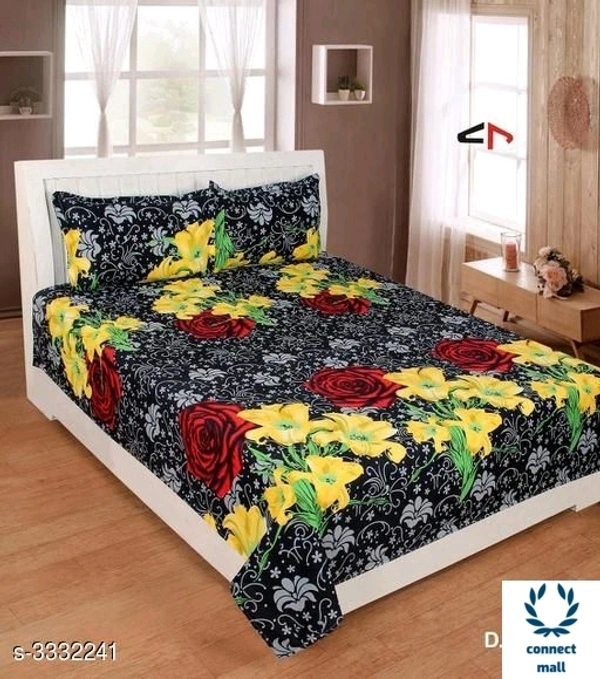 Graceful Bedsheet - 90cm ×90 cm, Blue, Poly Cotton
