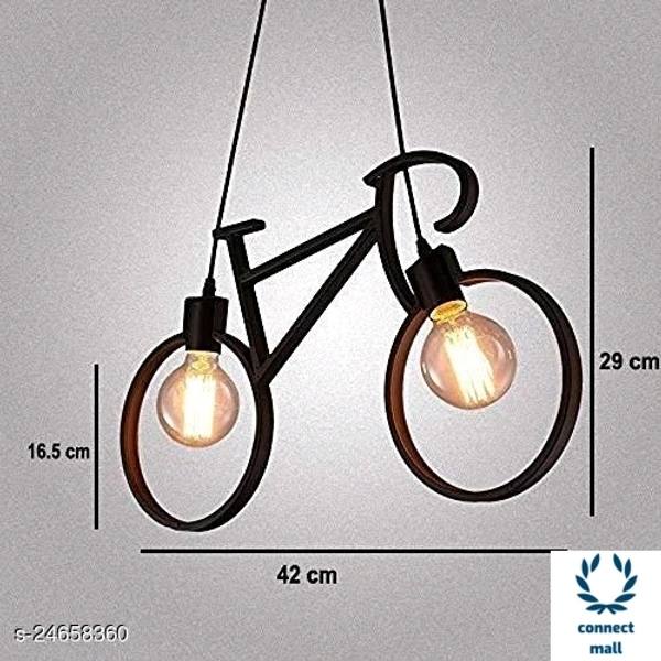 Stylish Lamp - 12cm × 12cm × 14 cm, Blak, Wood, 1