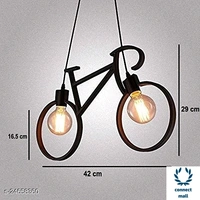 Stylish Lamp - 12cm × 12cm × 14 cm, Blak, Wood, 1