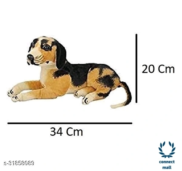 Kids Animal Huggable Soft Toys  - 20cm×12cm×32cm, Orange & Black, Cotton, 1