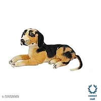 Kids Animal Huggable Soft Toys  - 20cm×12cm×32cm, Orange & Black, Cotton, 1