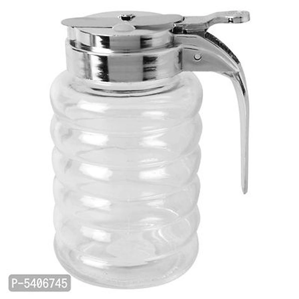 Glass Sause Dispenser - Jar Shape With Lid