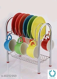 Stainless Steel Cup & Saucer Stand