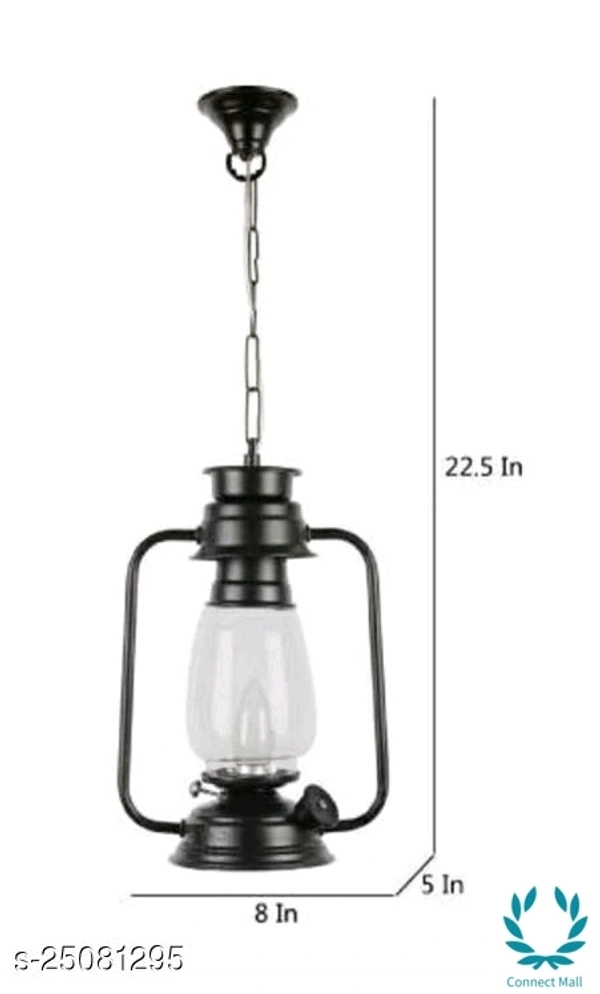 Antique Lalten Ceiling Light Without Bulb - Aluminum, ANTIQUE