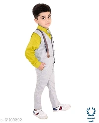 Boy's Ethnic Party Wear - 0-1 Yrs, Whitish, Polyester, 3
