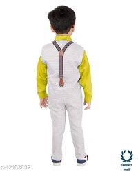 Boy's Ethnic Party Wear - 0-1 Yrs, Whitish, Polyester, 3