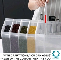 Essential Jar & Containers - Plastic, 1 Pc, 6 Section Container