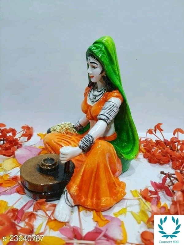 Rajasthan Lady Grinding Grain