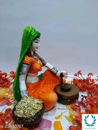 Rajasthan Lady Grinding Grain