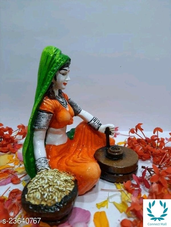 Rajasthan Lady Grinding Grain